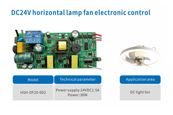 Fan Integrated Electronic Control Board Solution